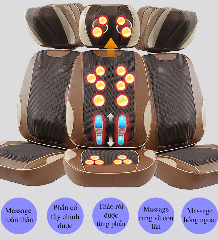 Đệm massage toàn thân FUKI JAPAN FK-N80 (Thế hệ mới)